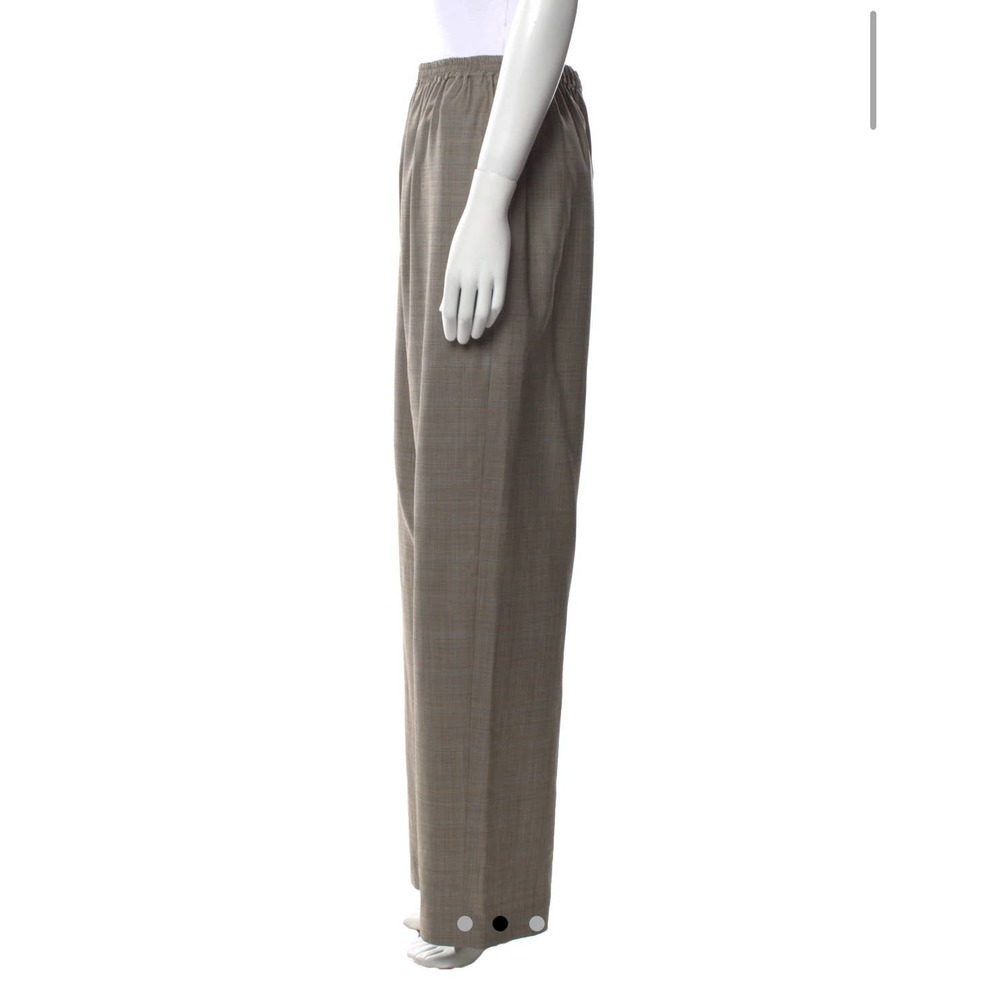 ESKANDAR VIRGIN WOOL TROUSERS WIDE LEG PANTS WITH ELASTIC WAIST WOMEN SIZE  S - Picture 4 of 16